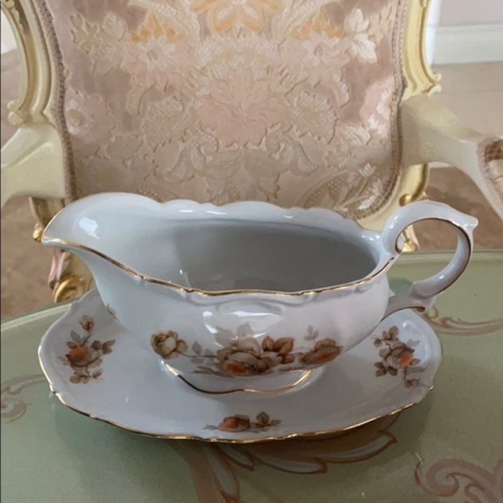 Antique Creamer Norway Rose by Mitterteich